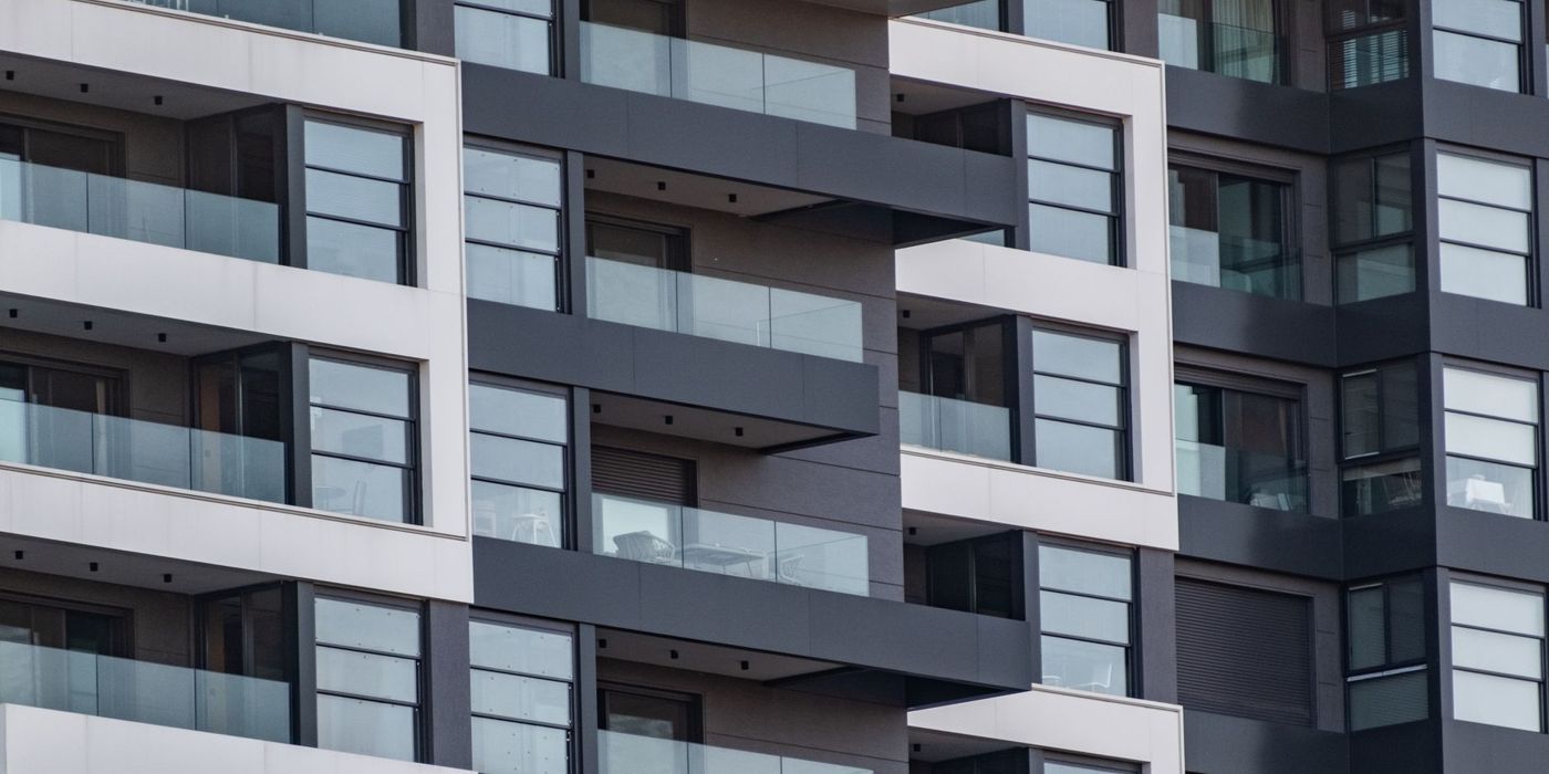 A modern apartment building