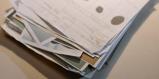 A stack of legal forms