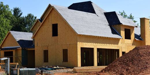 A house under construction